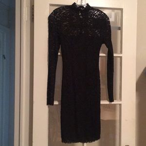 Moda Intl open back lace dress
